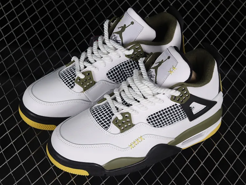 All categories Air Jordan Jordan series basketball shoes Air Jordan 4 Air Jordan 4 Retro AJ4 Joe 4 white and green men's cultural basketball shoes CT8527-900